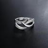 925 Sterling Silver Fashion Jewelry AAA Zircon Wedding Ring