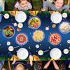 4 Pack Camping Tablecloth Campfire Theme Birthday Party Table Cloth Camp Party Decorations Nature Hunting Table Covers for Forest Adventure Picnic