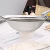 Ergonomic Handle Flour Sieve Stainless Steel Food Strainer Skimmer Kitchen Colander  Baking