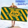 The Socceroos Australia Print Beach Towel, Large Soft Quick Dry Towel for Beach Camping Swimming