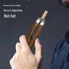 Non-Drop Ash Smoking Accessory: Silicone Cigarette Holder & Mini Walnut Ashtray