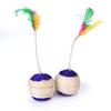 Cat Toy Sisal Scratching Ball Training Interactive Toy for Kitten Pet Cat Supplies Feather Toy Cat Toys Interactive