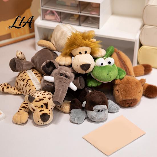 Soft Stuffed Pen Holder Plush Animal Pencil Case, Students Stationery Bag Case with Zipper, Large Capacity Multi-purpose Storage Pouch