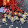 Gold-Inlaid Hetian Jade Zodiac Pendant Necklaces - Unisex Gifts for Zodiac Year