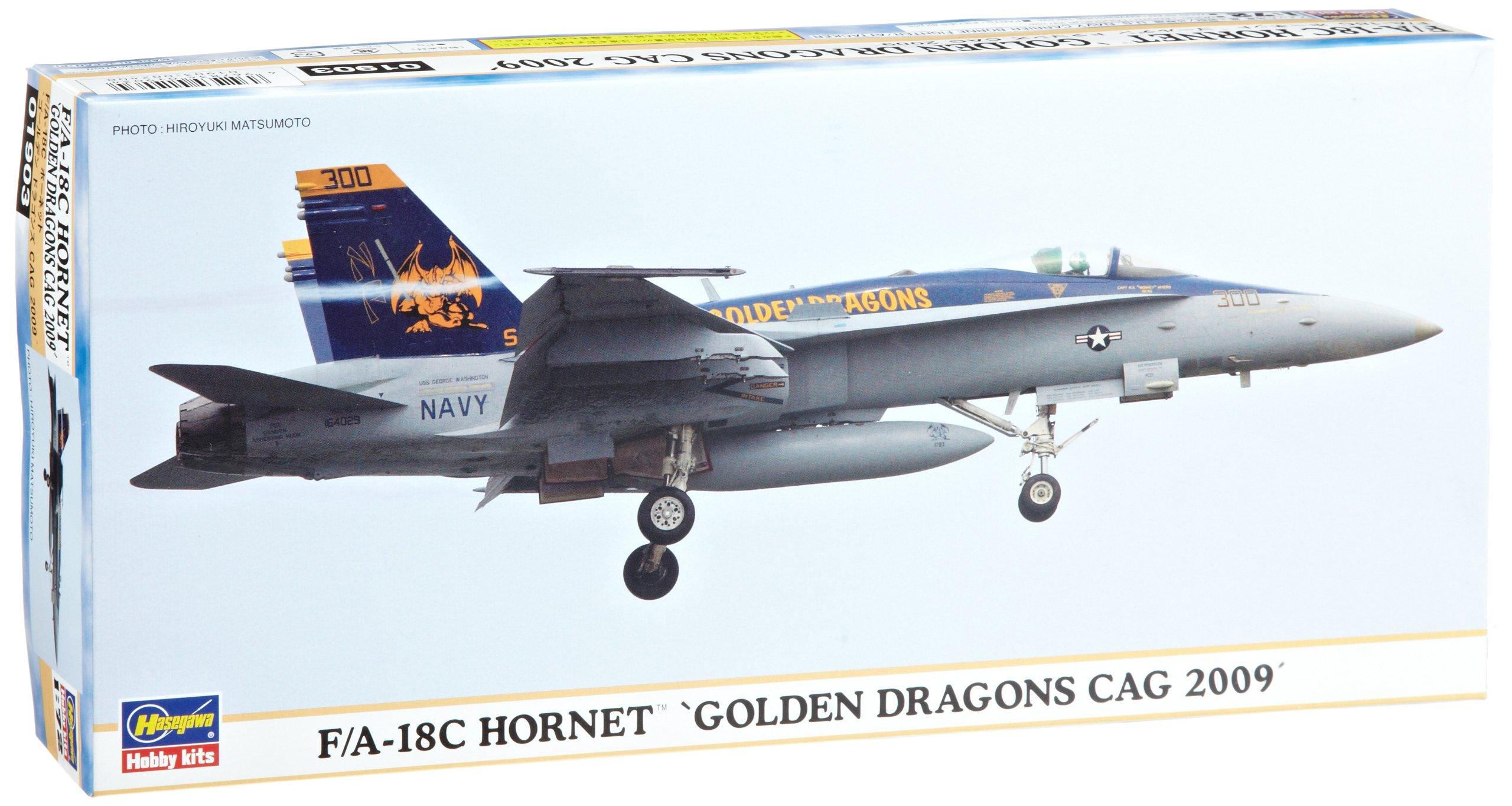 

Hasegawa Hornet Golden Dragons CAG 2009 01903 F/A-18C 1/72 золотой