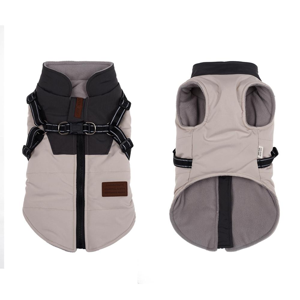 

Осенняя и зимняя хлопковая одежда для домашних животных, кошек и собак, нагрудный ремень, один жилет для тела L