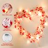 Guirlande Lumineuse LED en Forme de Cœur Rouge Ornement Décoration Pour la Maison Nouvel An Fête de Mariage Accessoire Fête Cadeau de la Saint-Valentin