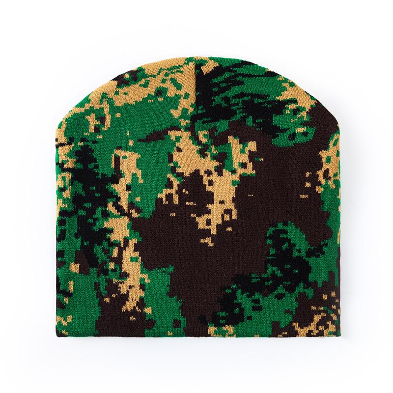 New Cross-border Winter Toque Beanie Cow-pattern Jacquard Warm Short-style Knitted Wool Unisex Street Style Hat