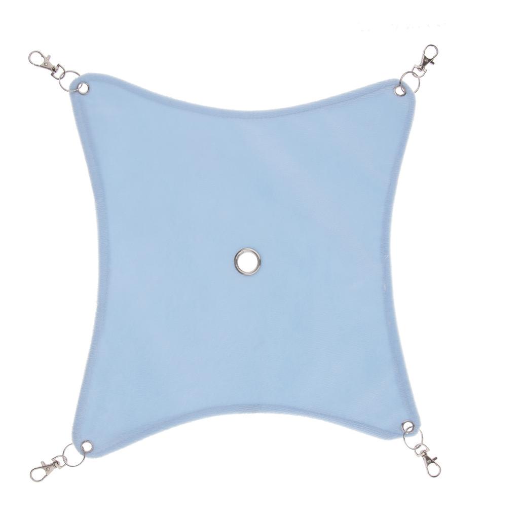 Small Animals Hammock Soft Cozy Fabric Cage Bed Hammock for Birds Parrots Hamsters Chinchillas