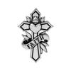 Anonymous Artisan Oldschool Sacred Heart Cross Pendant