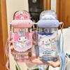 Sanrio Kuromi Plastic Straw Cup With Leakproof Seal For Kids And Travel
