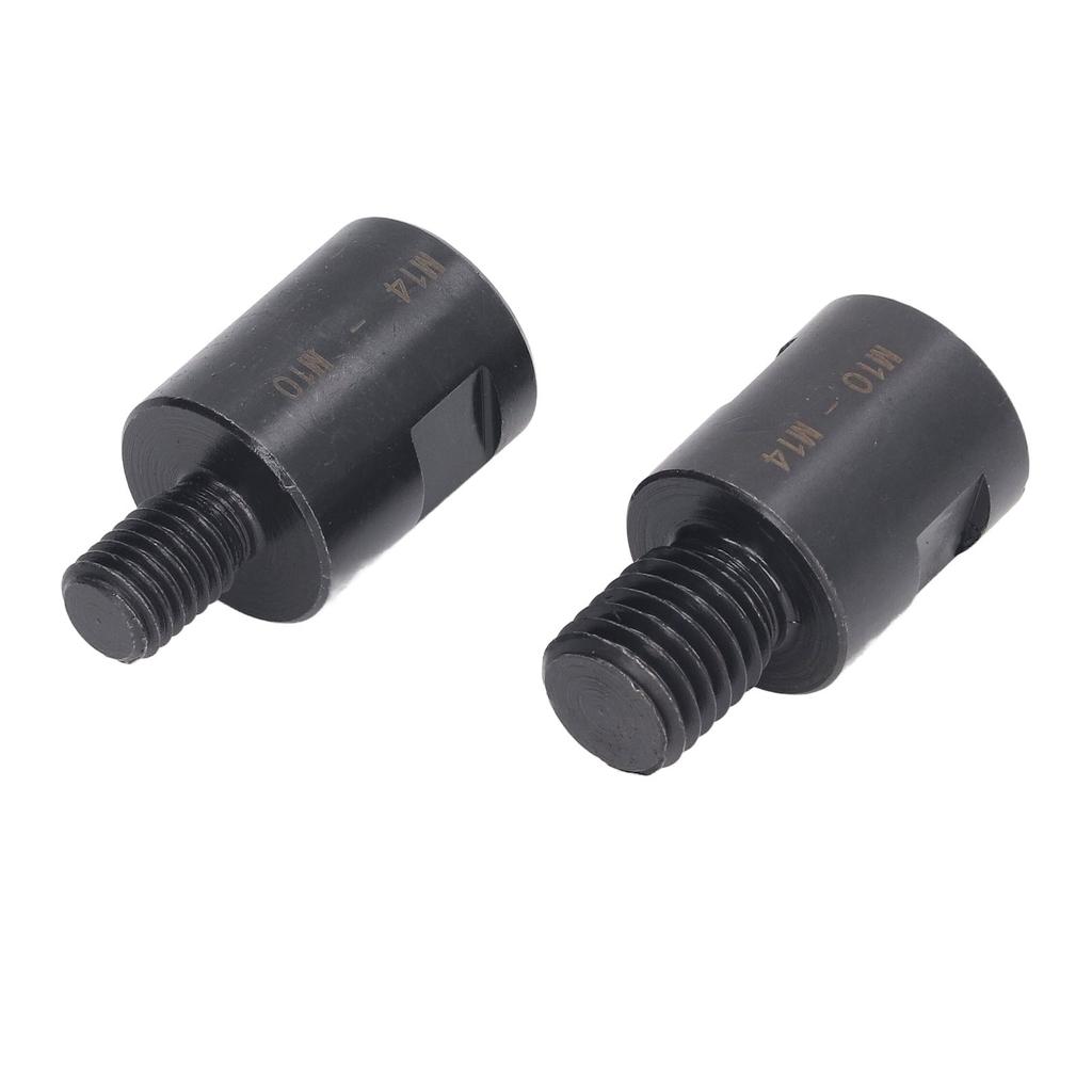 2PCS Thread Drill Bit Converters M10 to M14 and M10 to M14 Thread Shaft Converter Tool for Hole Opener Angle Grinder
