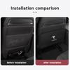 Car Sticker 2025 New Tesla 2Pc Leather Car Seat Back Kick Pad Leather Protector Car Upholstery Auto Accessories For Tesla Model