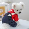 [Extremely Thick] Pet Ring Winter Thickened Four-legged Cotton-padded Clothes, a Large Collection of Teddy Bear Cute Pet Dog Clothes