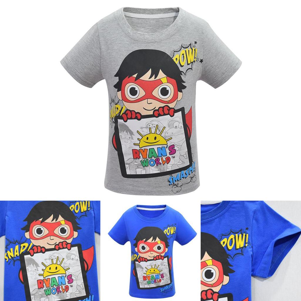 Trendiges Ryan Toys Review Cartoons Print T-Shirt Weiche Baumwollmischung Kurzarmtops