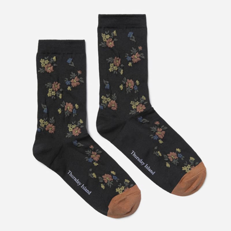 

Thursday Island Flower Motif Socks_T256MSC135W NV2