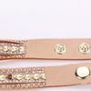 Bracelet Women Quartz Rhinestone Leather Wristwatches Clock Ladies Dress Watches Gift