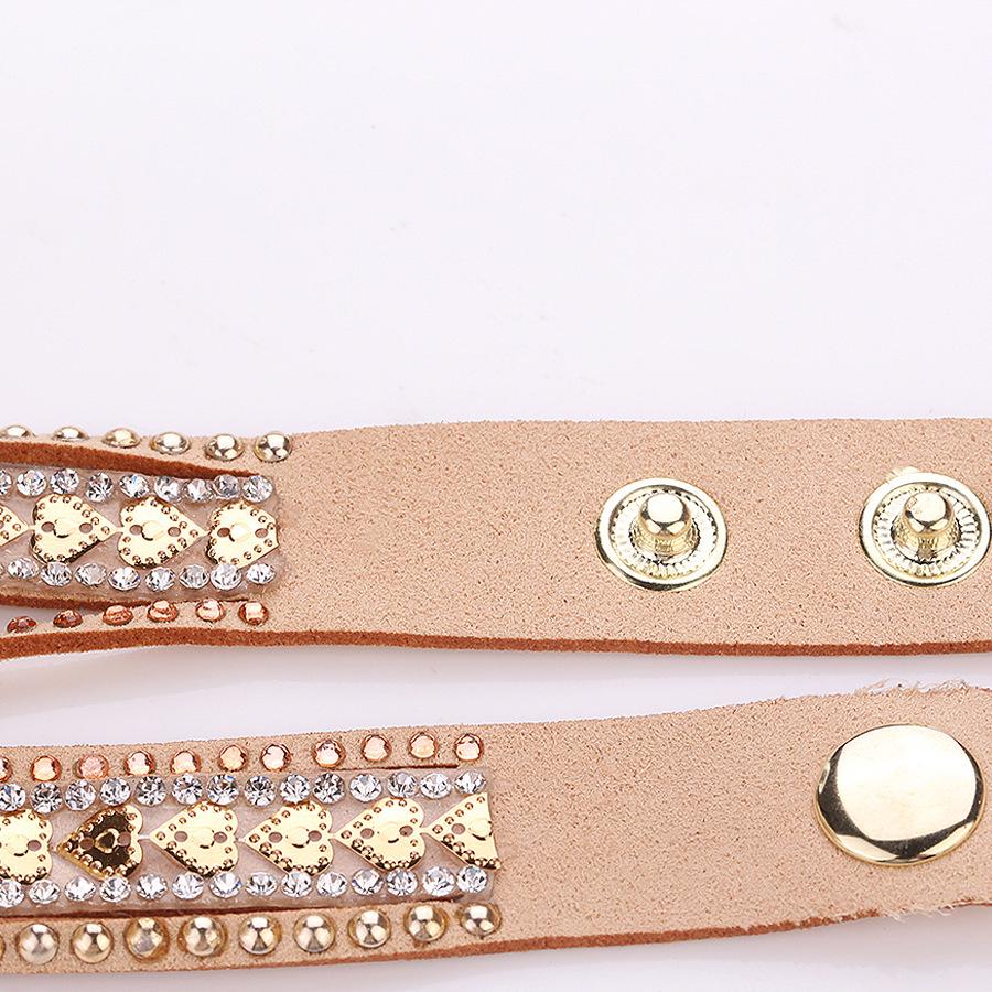 Bracelet Women Quartz Rhinestone Leather Wristwatches Clock Ladies Dress Watches Gift