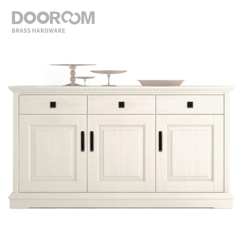 Dooroom Messing Möbelgriffe Schrank Kleiderschrank Kommode Schranktür Europäisch Amerikanisch Modern Chinesisch Schwarz Griffe