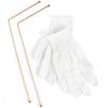 AD23-Copper Dowsing Rods 2PCS Divining Rods+Dowsing Pendulum + Divination Mat- For Divining Water,Treasure,Buried Items Etc