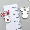 20-Piece Christmas Oil Drop Jewelry Set: Santa, Snowman, Bell, Elk Bracelets & Pendants