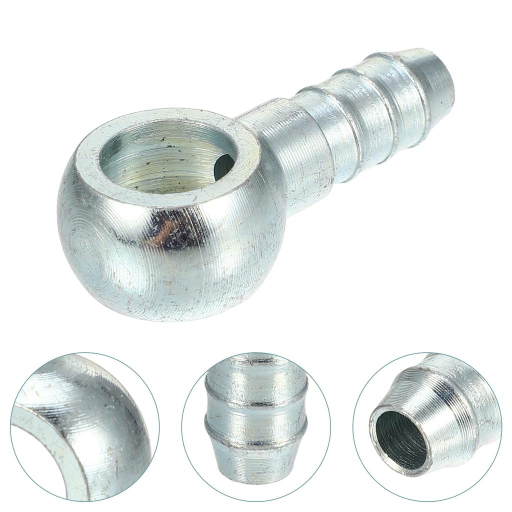 ACROPIX 4pcs Banjo Hose Barb Bolt Fittings Universal Banjo Fittings Fuel Line with Copper