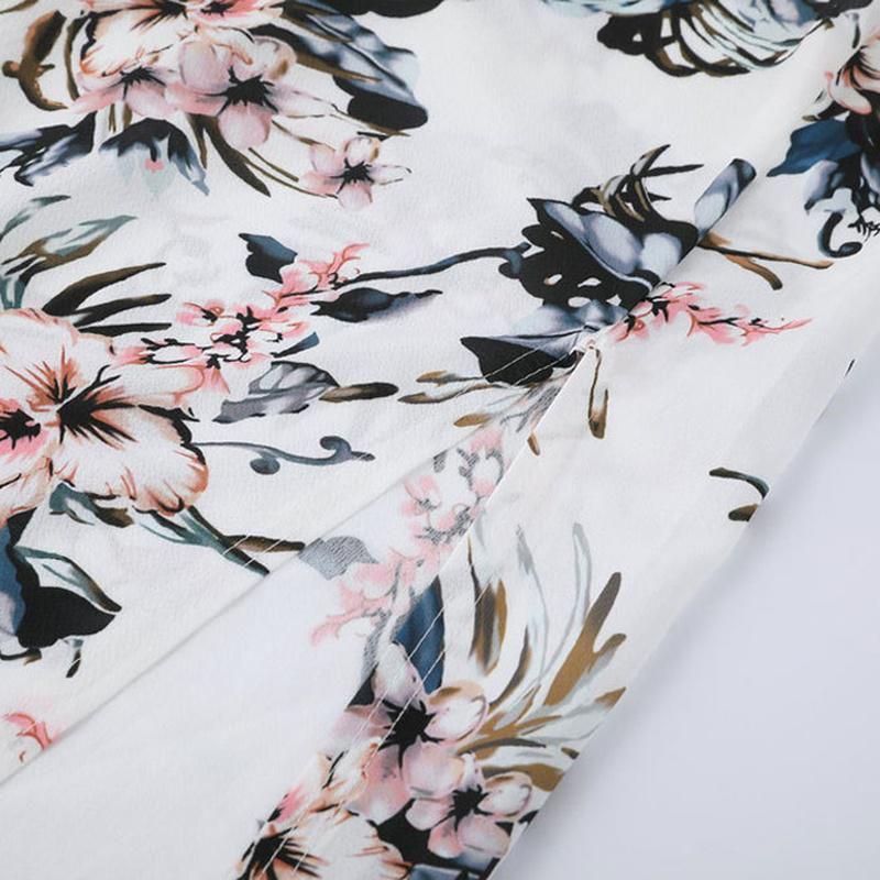 Elegant Women's Flower Print Sleeveless Boho Beach Long Dress For Effortless Style