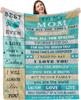 Gifts from Daughter Son for Mother's Day Birthday Mom Gifts Anniversary Unique Gifts for Mom Super Soft Flannel Throw Blankets