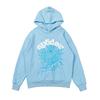 24 Street Spider Web 555 3D Puff Sweatshirt Pants Set Unisex High Casual Sporty