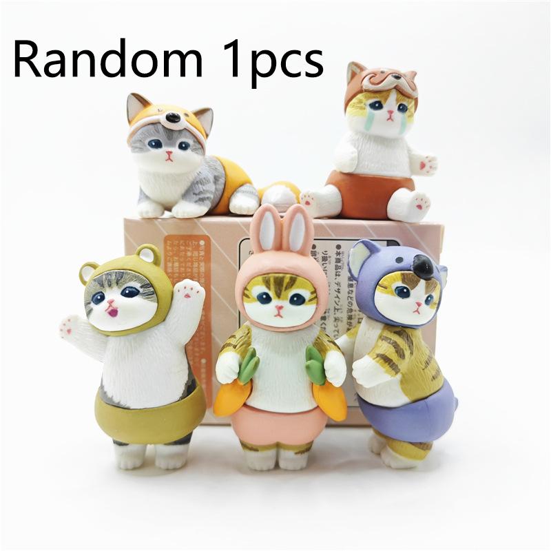 Cute Mofusand Cat Blind Box Cos Animal Panda Rabbit Action Figure Toy Decorative Ornament Christmas Gift