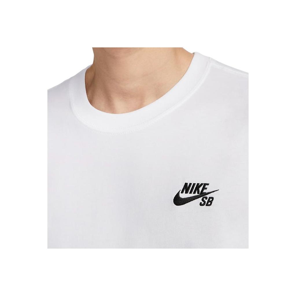 Nike Sb Comfortable Casual Round Neck Sports Short Sleeve T-Shirt Men T-Shirts White HM4457100