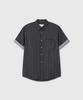 Daibeuin Roll-Up Half Check Shirts (Charcoal)