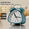 Clock Retro Alarm Mechanical Double Bell Home Office Desktop Metal Alarm Clock Desk Table Analog Clock Silent With Night Light
