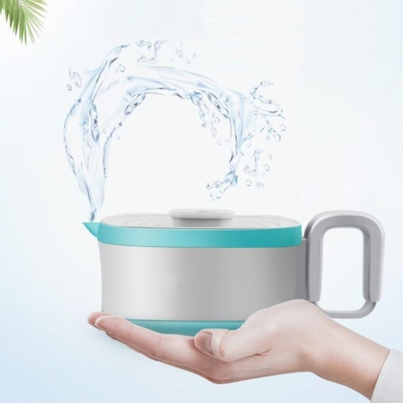 Silicone Electric Kettle 800ML Heating Kettle Foldable Kettle Silicone Texture for Rapid Heating for Home and Travel