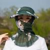 New Sunscreen Bucket Hat Flower Quick-Drying Sun Hat Wide Brim Panama Balaclava Hat For Camping Hiking