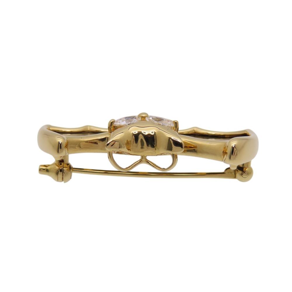 Used AUTHENTIC TASAKI K18YG Diamond 0.27ct Onyx Bat Motif BroochBrooch Black/Gold K18 Yellow Gold/diamond