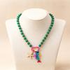 Colorful Beads Beaded Necklace Starfish Shell Charm Boho Necklace  Vacation Beach Party