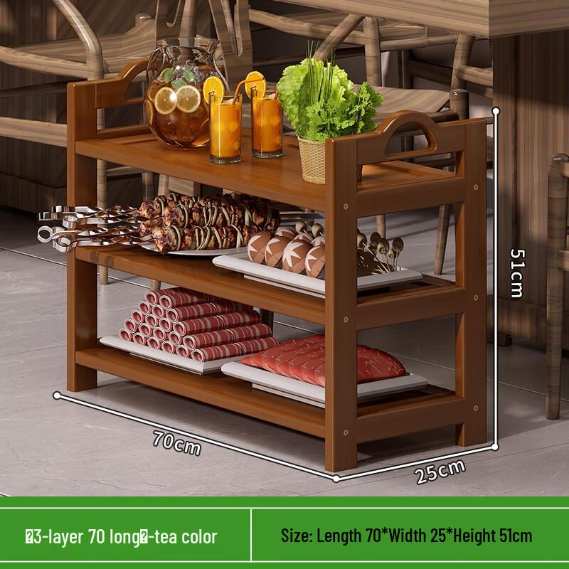 

Wooden Hotpot Restaurant Prep Rack