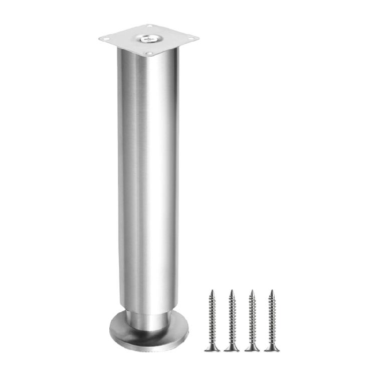 Metal Round Support Foot 25-26cm Adjustable Furniture Leg Kitchen Cabinet Legs for Cabinet Sofa Cupboard Furniture