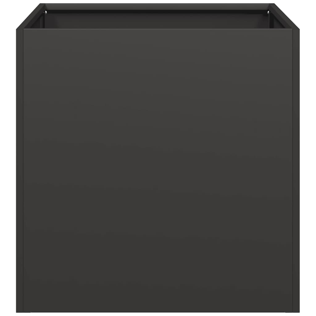 Pot, Black, 40X40X40 Cm, Cold Rolled Steel