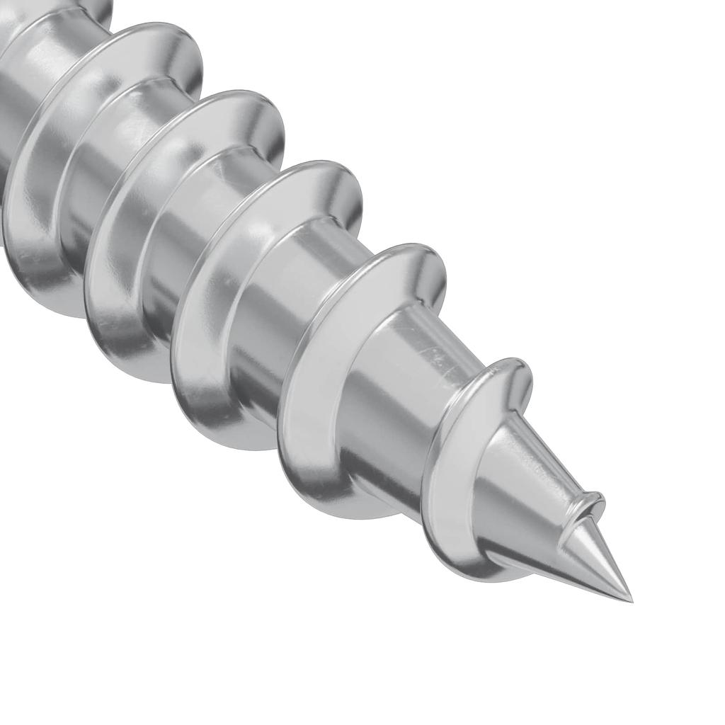 Wood Screw 2 Pcs Silver M4 X 28 Mm Iron