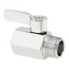 1/2 Inch Female X Male NPT Thread 304 Stainless Steel Mini Ball Valve Shut-off Valve Shower Head Flow Control Valve for Pipe / Bathroom