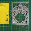 Krajkový rámeček Kovové vyřezávací šablony DIY Scrapbooking Papírové karty Album Děrovací šablona