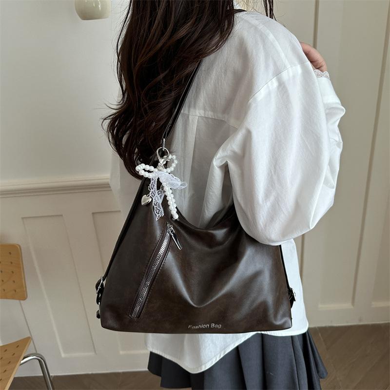 Schoolbag large capacity tote bag women's 1011 new trend simple Korean version fashion double shoulder back women's bag
