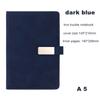 A5 Size Business Notebook with 80g Beige Paper Lined Magnetic Buckle Hard Leather Cover Diary Journal in 6 Designs to Choose