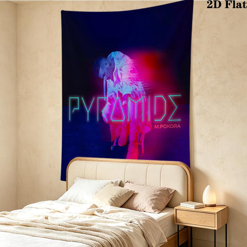 M Pokora Wall Tapestry Aesthetic Wall Hanging Printed Fabric Blanket Decorative Tapestries For Bedroom Living Room Home Decor
