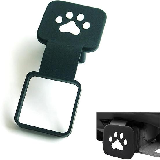 Крышка фаркопа 2 дюйма, резиновая пыле- и водонепроницаемая заглушка с собачьей лапой, защита приемника квадратного отверстия фаркопа, крышка фаркопа для большинства Buckle Type чёрный