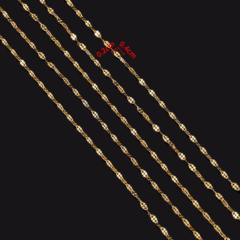No Fade 2meters Stainless Steel Lip Chain Multi-Size Metal Bulk Chain for Necklace Bracelet Chain DIY Jewelry Making Accessories
