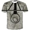Basketball‑Hoop 3D Print T‑shirt Kids Round Neck Short Sleeve Loose Fit Sports Play Daily Outdoor Top