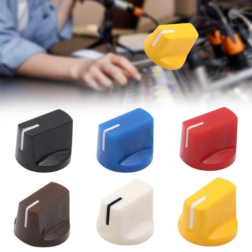 Pointer Knob Button Flet Head Guitar Pedal Knob Multi Color Audio Tuning Knob